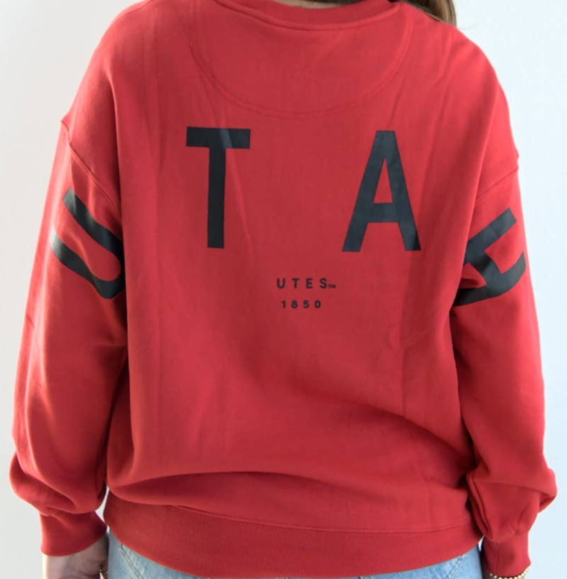 Utah Barkley Split Lantern Sleeve Crew